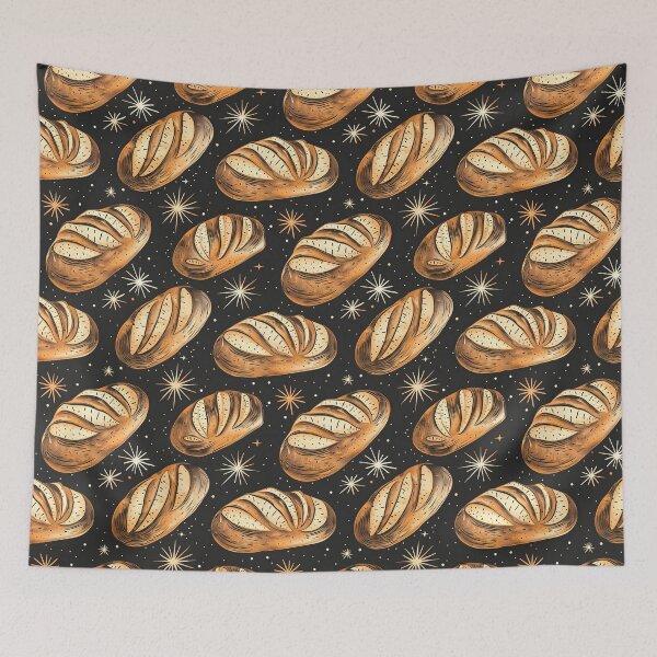 Item preview, Sourdough Bread Seamless Pattern designed and sold by palaco210.
