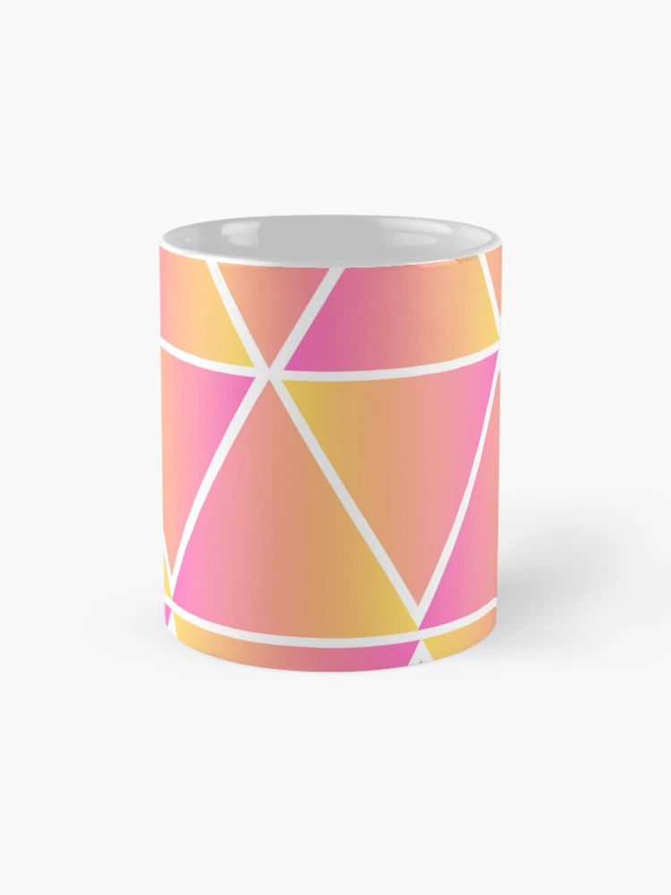 Thumbnail 4 of 6, Coffee Mug, Gradient Triangle Pattern designed and sold by AbeeRedB.