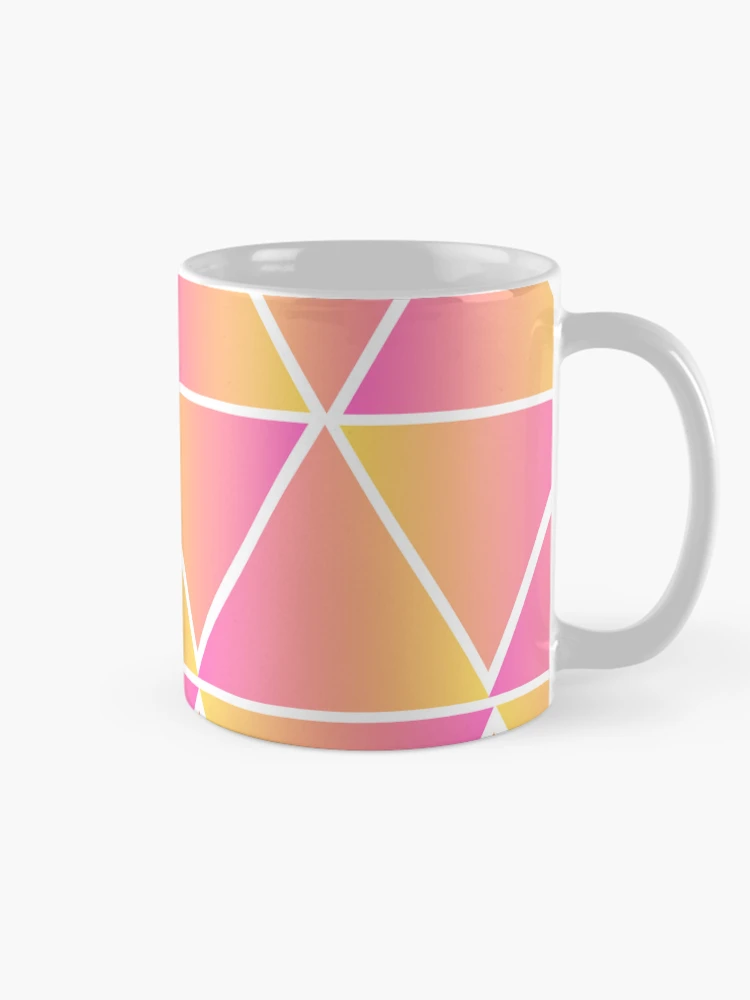 Thumbnail 3 of 6, Coffee Mug, Gradient Triangle Pattern designed and sold by AbeeRedB.