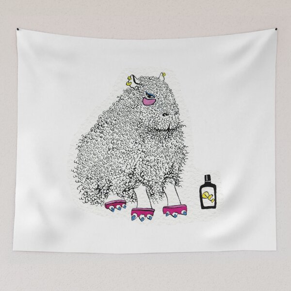 Item preview, Curly Capybara designed and sold by Ekaterina Khozatskaya.