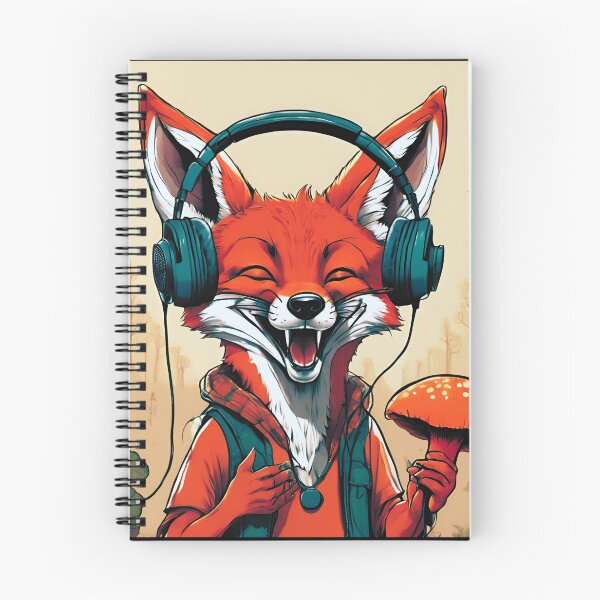 Item preview, Smiling fox sing in forest designed and sold by ColorfulCreate.
