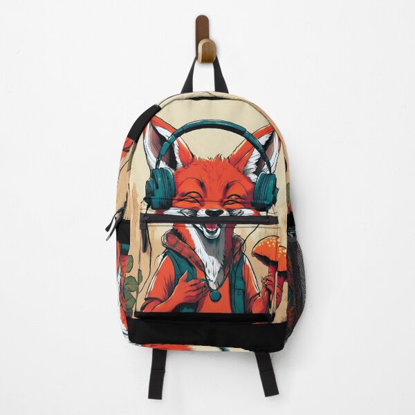 Item preview, Smiling fox sing in forest designed and sold by ColorfulCreate.