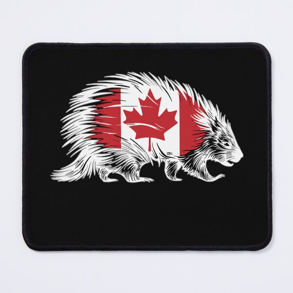 Item preview, Maple Leaf Porcupine Canadian Flag Canada designed and sold by Smix Pixels.