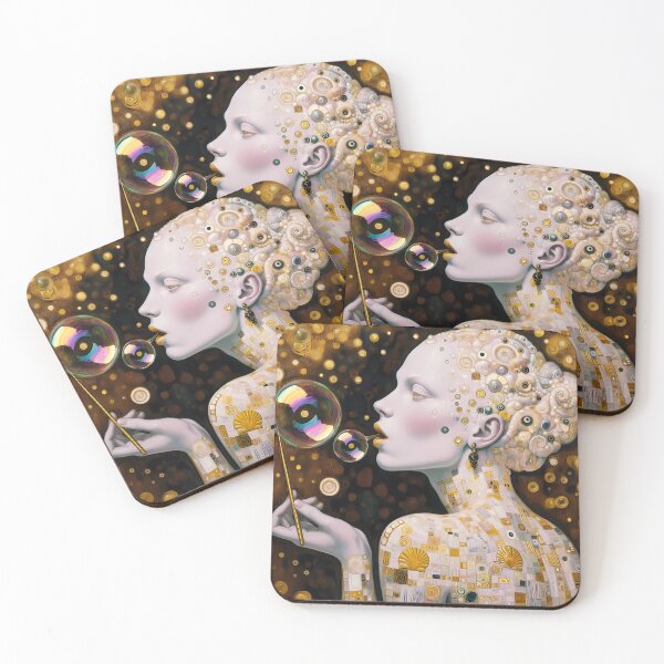 Item preview, Albino lady with soap bubbles designed and sold by MireaM.