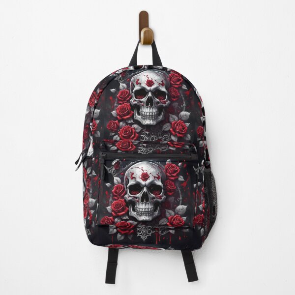 Item preview, Scull with beautiful red roses designed and sold by Magixa.