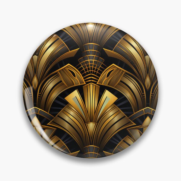 Item preview, Golden And Black Art Deco Chic Boujee Pattern  designed and sold by DEC02.