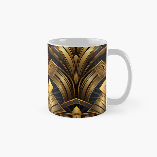 Item preview, Golden And Black Art Deco Chic Boujee Pattern  designed and sold by DEC02.