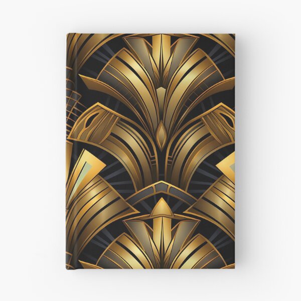 Item preview, Golden And Black Art Deco Chic Boujee Pattern  designed and sold by DEC02.