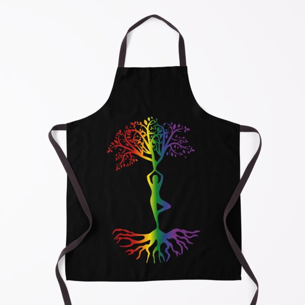 Item preview, Tree of Life, Om Yoga, Yoga pose rainbow tree graphic. Spiritual tree of life graphic designed and sold by PrideBeProud.