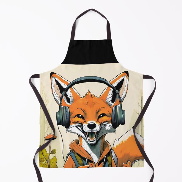 Item preview, Smiling fox sing in forest designed and sold by ColorfulCreate.