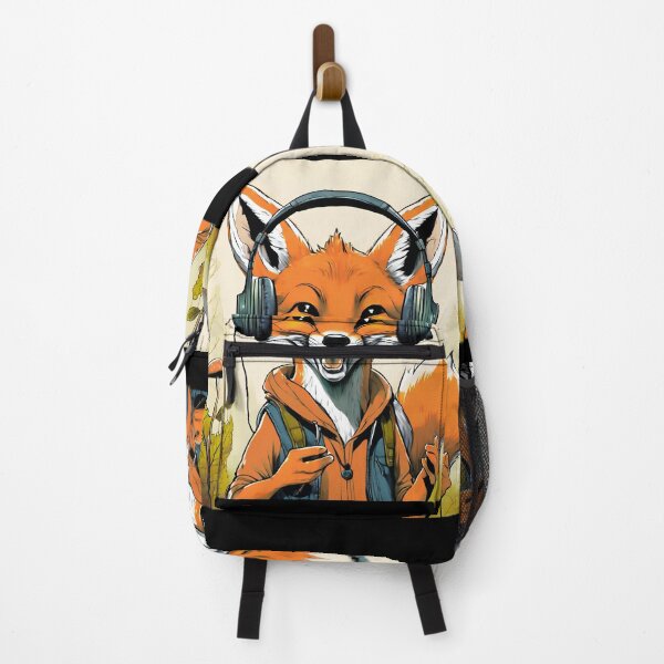 Item preview, Smiling fox sing in forest designed and sold by ColorfulCreate.