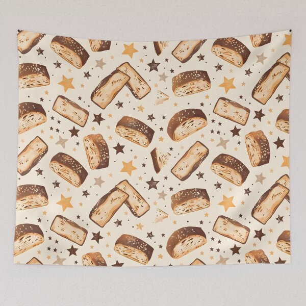 Item preview, Sourdough Bread Seamless Pattern designed and sold by palaco210.