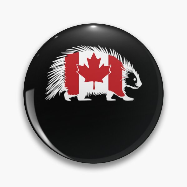 Item preview, Maple Leaf Porcupine Canadian Flag Canada designed and sold by Smix Pixels.