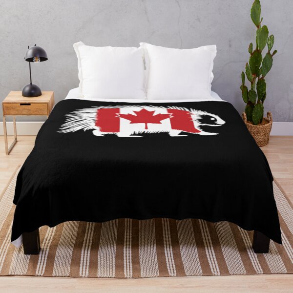 Item preview, Maple Leaf Porcupine Canadian Flag Canada designed and sold by Smix Pixels.