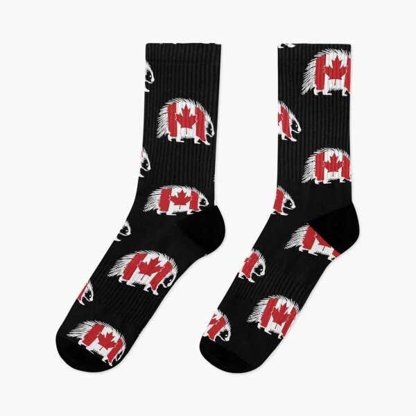 Item preview, Maple Leaf Porcupine Canadian Flag Canada designed and sold by Smix Pixels.