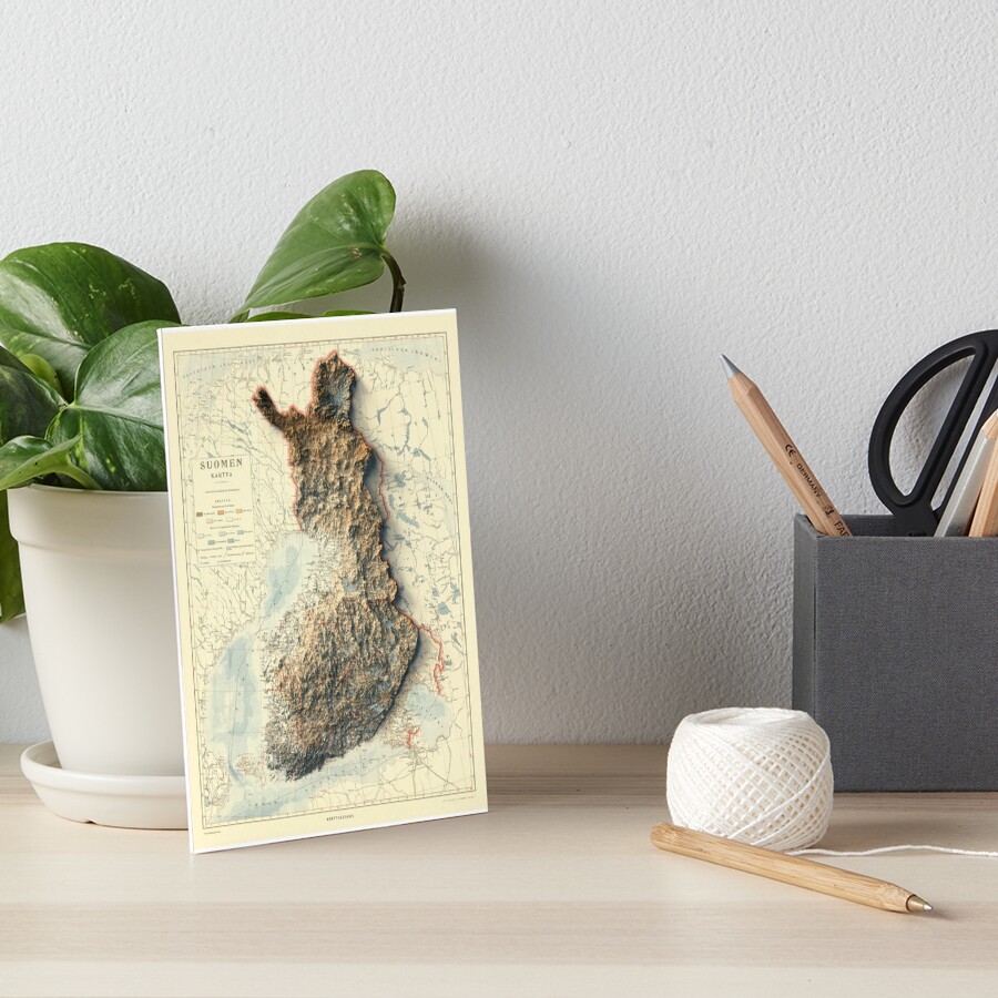 Item preview, Art Board Print designed and sold by ThinkAboutMaps.