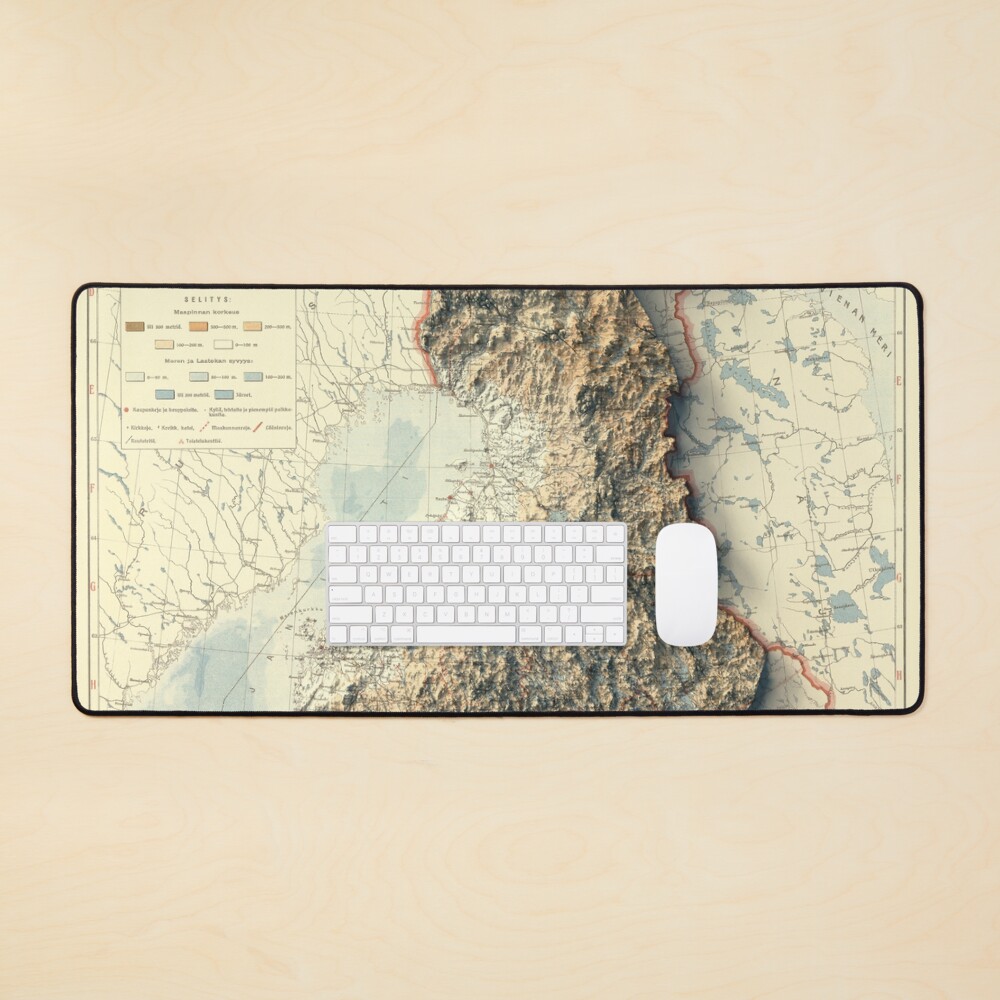 Item preview, Desk Mat designed and sold by ThinkAboutMaps.