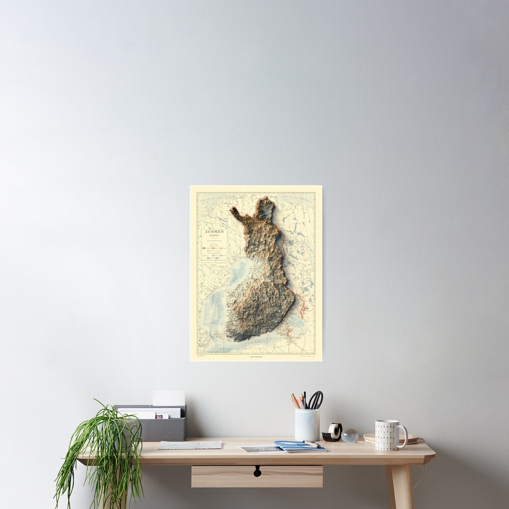 Item preview, Poster designed and sold by ThinkAboutMaps.