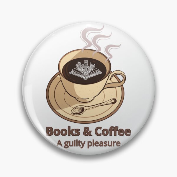 Item preview, Books & Coffee A guitly pleasure designed and sold by LiteraryPaws.