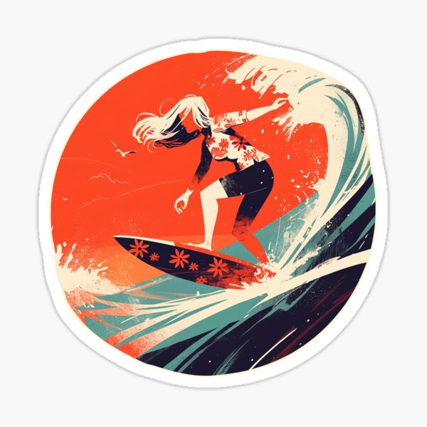 Aperçu de l'œuvre Chasseur de vagues créée et vendue par DabrowskiDesign.