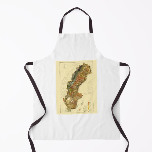 Item preview, 1910 Sweden Shaded Relief 3D Map digitally-rendered designed and sold by ThinkAboutMaps.