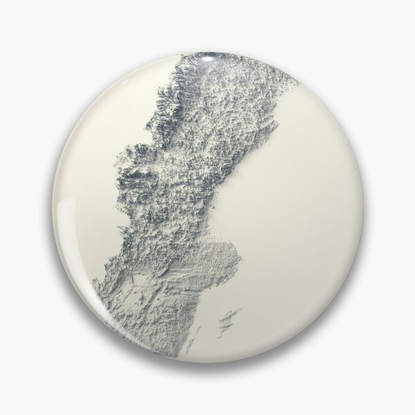 Item preview, Sweden Shaded Relief 3D Map digitally-rendered designed and sold by ThinkAboutMaps.