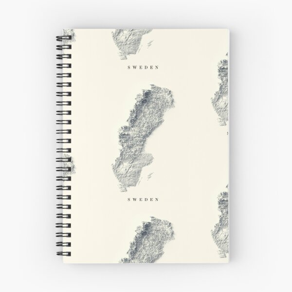 Item preview, Sweden Shaded Relief 3D Map digitally-rendered designed and sold by ThinkAboutMaps.