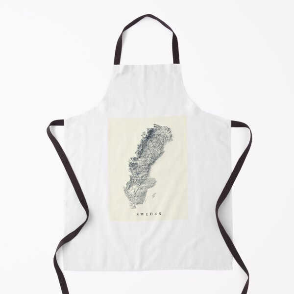 Item preview, Sweden Shaded Relief 3D Map digitally-rendered designed and sold by ThinkAboutMaps.