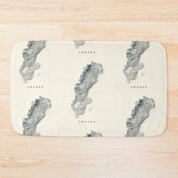 Item preview, Sweden Shaded Relief 3D Map digitally-rendered designed and sold by ThinkAboutMaps.