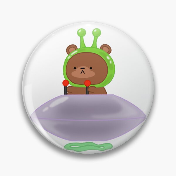 Item preview, UFO Space Bear (No Background) designed and sold by NubToons.