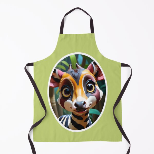 Item preview, Cute African Okapi In The Jungle designed and sold by TheArtOfPat.