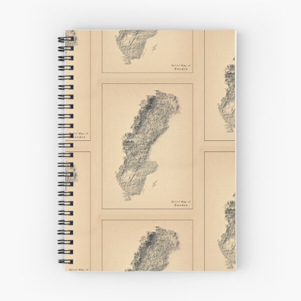 Item preview, Sweden Shaded Relief 3D Map digitally-rendered designed and sold by ThinkAboutMaps.