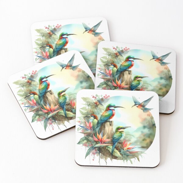 Item preview, Tropical birds in nature designed and sold by RubisLeaf.