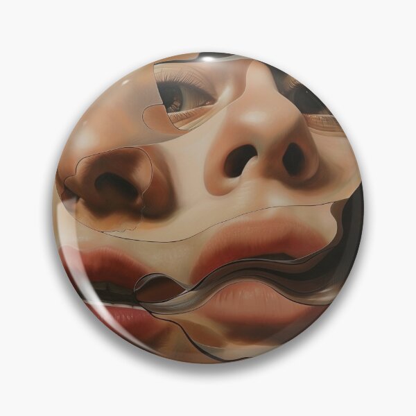 Item preview, abstract, surrealistic portrait of a face designed and sold by Love-Light-Bite.