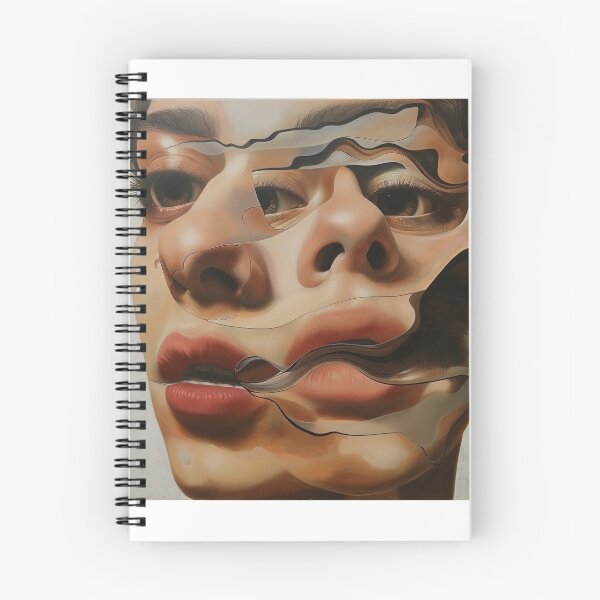 Item preview, abstract, surrealistic portrait of a face designed and sold by Love-Light-Bite.