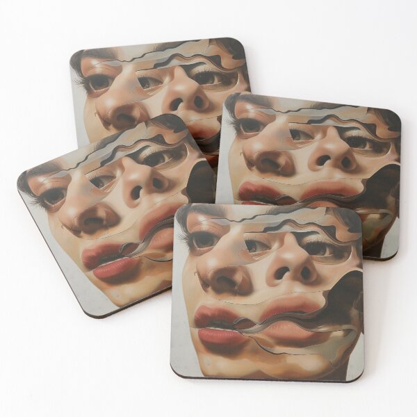 Item preview, abstract, surrealistic portrait of a face designed and sold by Love-Light-Bite.
