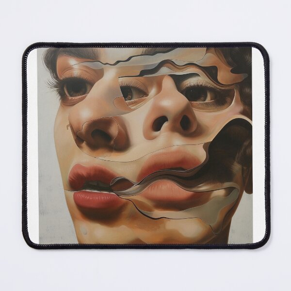 Item preview, abstract, surrealistic portrait of a face designed and sold by Love-Light-Bite.