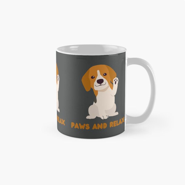 Artikelvorschau, Niedliches Hunde-Design „Pfoten und entspannen“ entworfen und verkauft von PaultonDesigns.