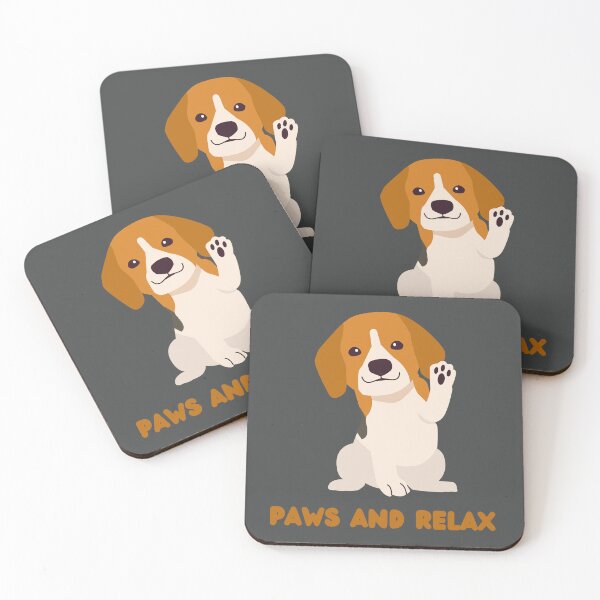 Artikelvorschau, Niedliches Hunde-Design „Pfoten und entspannen“ entworfen und verkauft von PaultonDesigns.