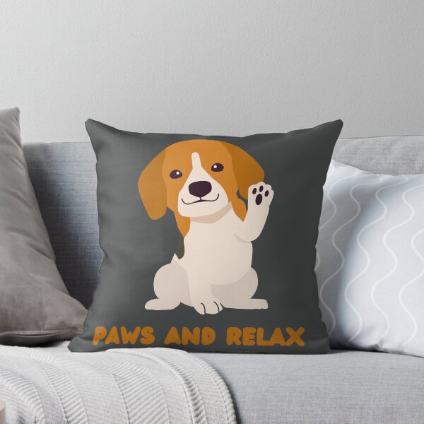 Artikelvorschau, Niedliches Hunde-Design „Pfoten und entspannen“ entworfen und verkauft von PaultonDesigns.