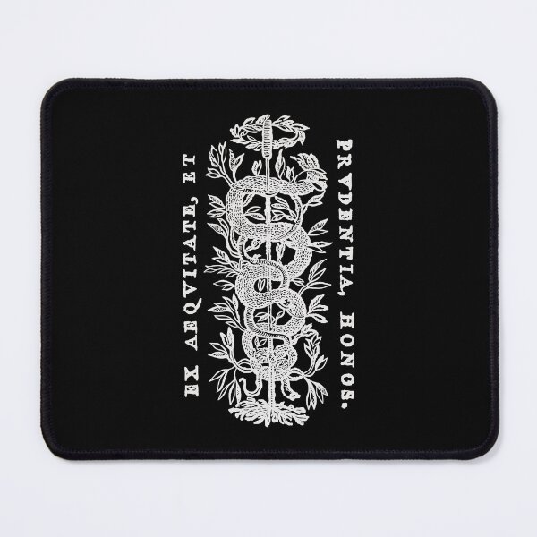 Item preview, Medieval Occult Snake and Sword Etching - White designed and sold by Arcane Orchid.