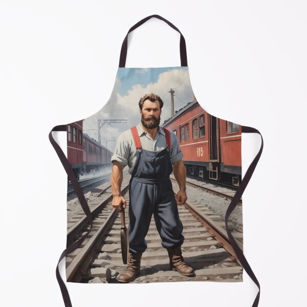 Item preview, Vintage style gay poster of young man - railroad worker designed and sold by Museum Of Non-Existing Art.