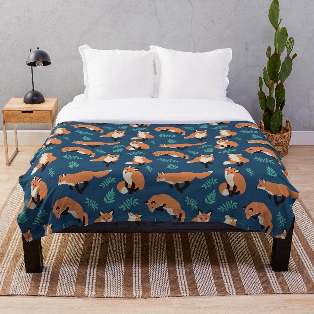 Fox style Throw Blanket