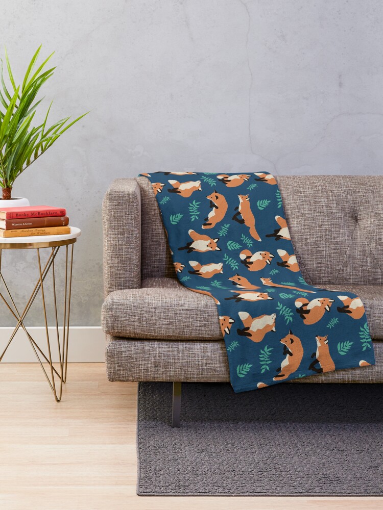 Alternate view of Fox style Throw Blanket