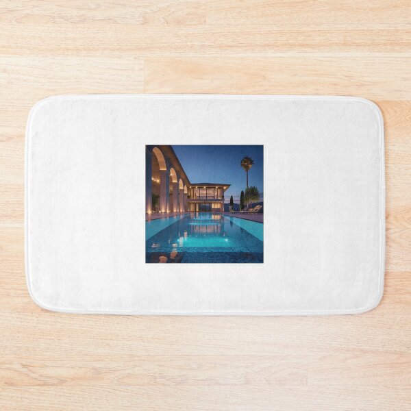 Item preview,  luxurious villa at dusk designed and sold by Love-Light-Bite.