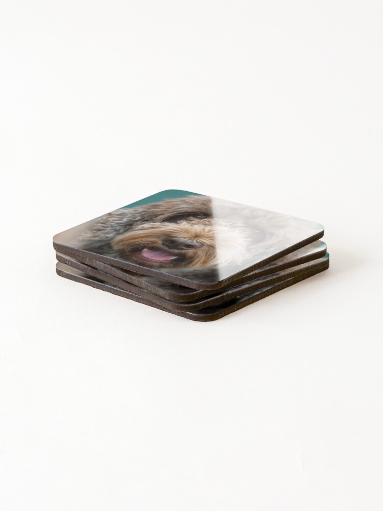 Thumbnail 4 of 5, Coasters (Set of 4), Cockapoo designed and sold by heidipics.
