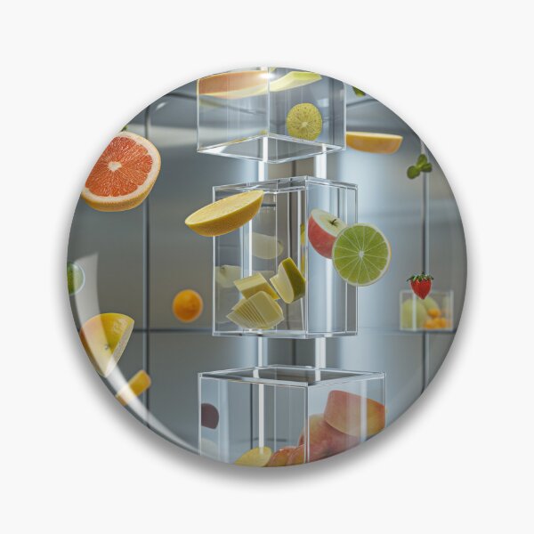 Item preview, various fruits and vegetables suspended in mid-air  designed and sold by Love-Light-Bite.