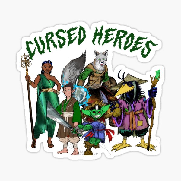 Cursed Heroes Sticker