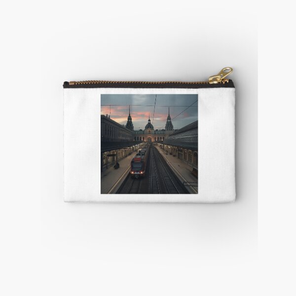 Item preview, historic train station at dusk designed and sold by Love-Light-Bite.