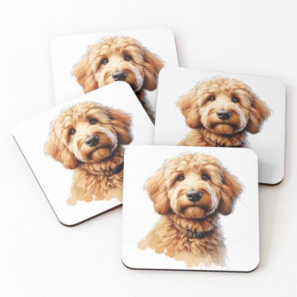 Item preview, Caramel Australian Labradoodle Dog designed and sold by TheAnimalZ00.